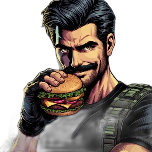 food, comic book art, concept art, pixel art transparent PNG cut-out