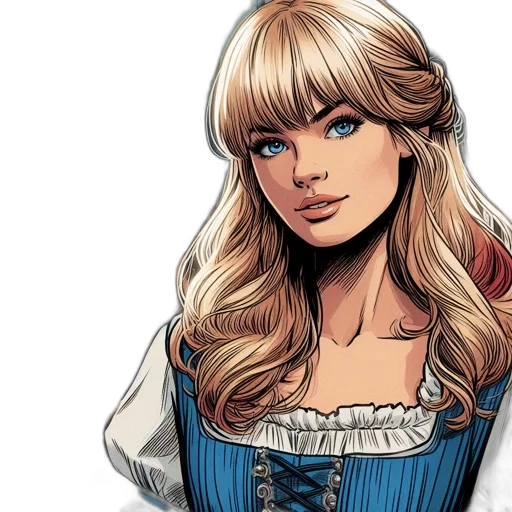 comic book art, fantasy art, concept art, cartoon transparent PNG cut-out