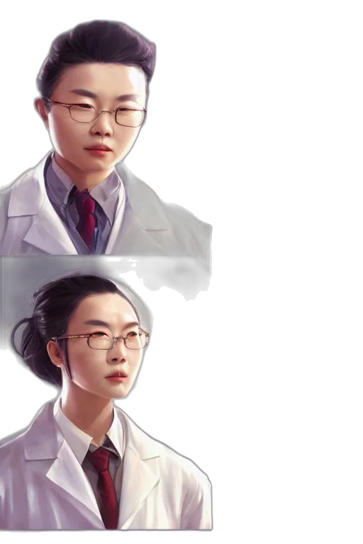 staff, face, concept art, photorealistic transparent PNG cut-out