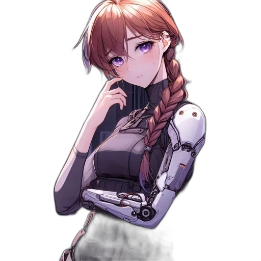 robot, weapon, dress, face transparent PNG cut-out
