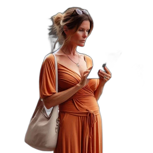 dress, photorealistic, concept art, oil painting transparent PNG cut-out