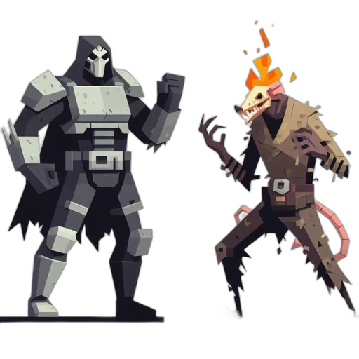concept art, pixel art, fantasy art, comic book art transparent PNG cut-out