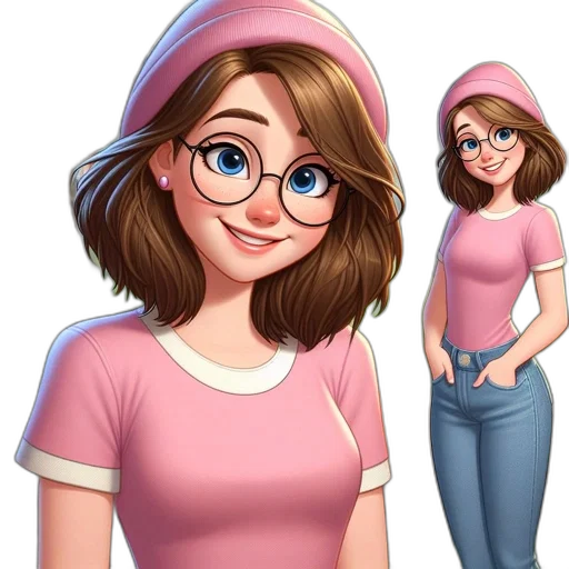 hat, dress, face, staff transparent PNG cut-out