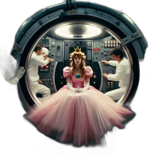 dress, robot, crown, weapon transparent PNG cut-out