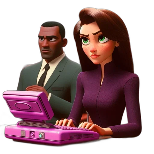 staff, concept art, 3d render, cartoon transparent PNG cut-out