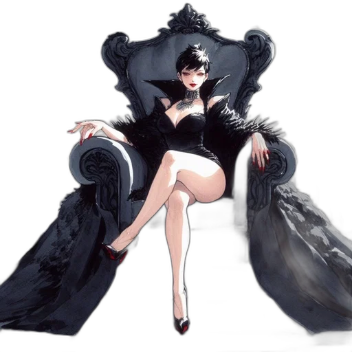 crown, dress, concept art, fantasy art transparent PNG cut-out
