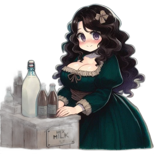 bottle, dress, crown, pixel art transparent PNG cut-out