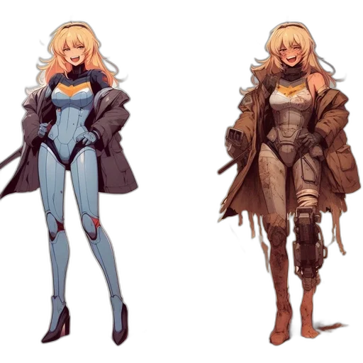 concept art, comic book art, fantasy art, pixel art transparent PNG cut-out