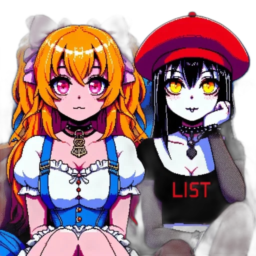 hat, pixel art, anime, concept art transparent PNG cut-out