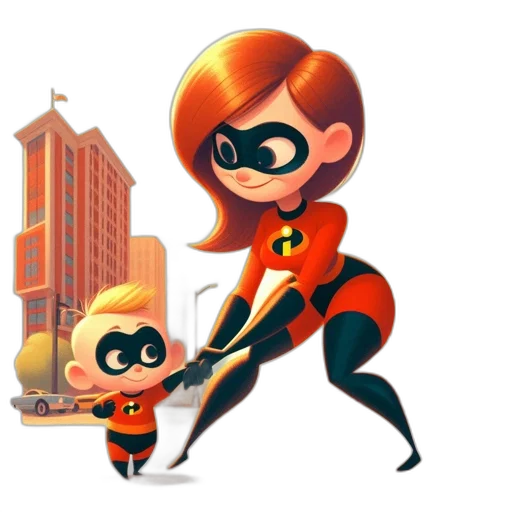 comic book art, concept art, cartoon, 3d render transparent PNG cut-out