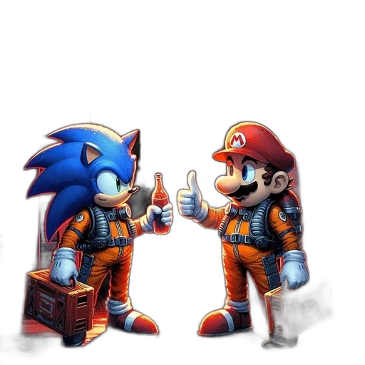 pixel art, concept art, 3d render, comic book art transparent PNG cut-out