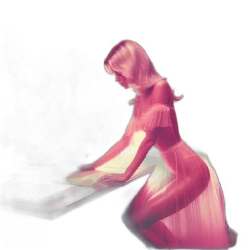 dress, robot, staff, weapon transparent PNG cut-out
