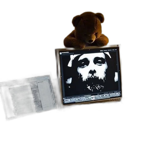 mask, laptop, monitor, sit transparent PNG cut-out