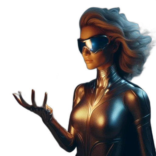 robot, comic book art, concept art, cyberpunk transparent PNG cut-out