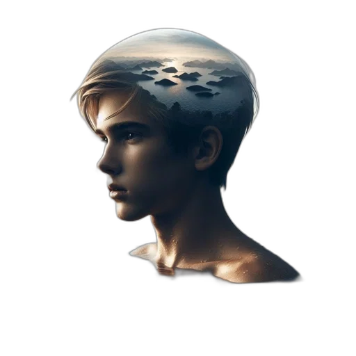 face, crown, hair, mask transparent PNG cut-out