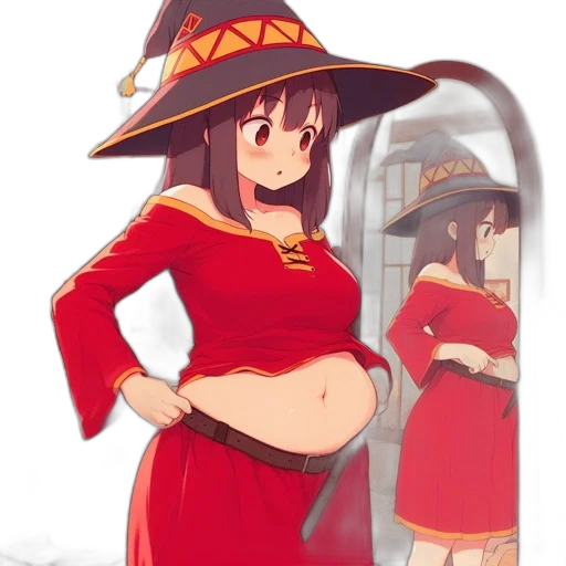 hat, dress, dragon, staff transparent PNG cut-out