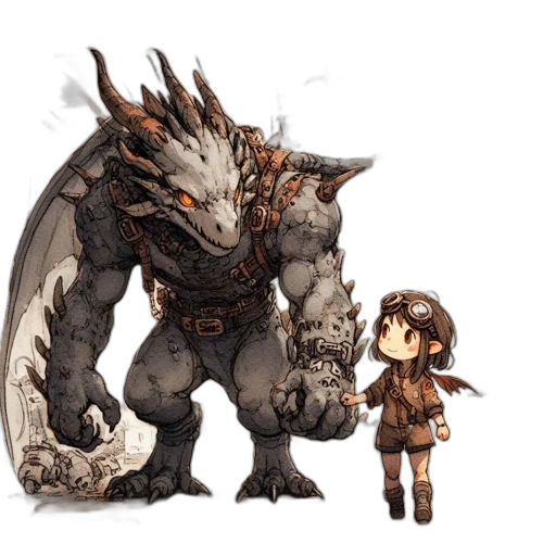 dragon, creature, concept art, fantasy art transparent PNG cut-out