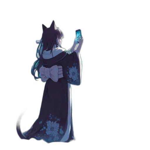 dress, staff, mask, creature transparent PNG cut-out