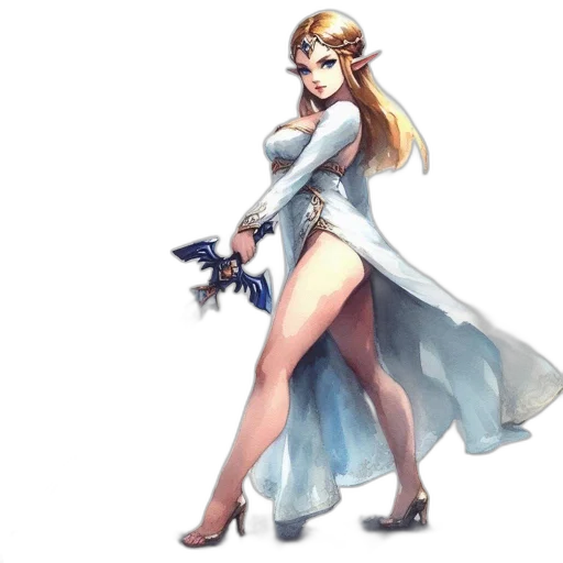 dress, weapon, staff, sword transparent PNG cut-out