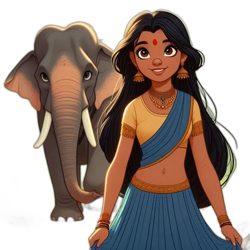 concept art, cartoon, watercolor, fantasy art transparent PNG cut-out