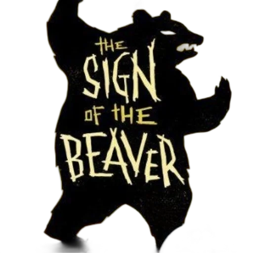 cover, sign, beaver, features transparent PNG cut-out