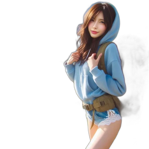 jacket, weapon, photorealistic, fantasy art transparent PNG cut-out