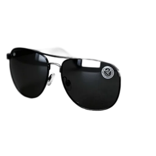 3d render, pair, black, sunglasses transparent PNG cut-out