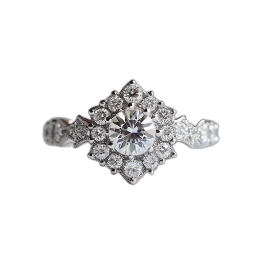 jewelry, crown, flower, diamond transparent PNG cut-out