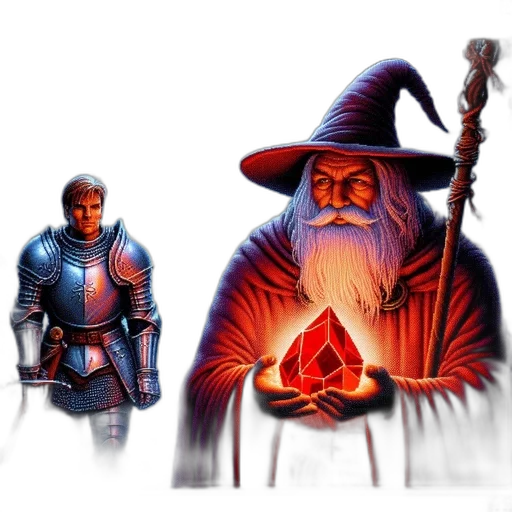concept art, fantasy art, pixel art, comic book art transparent PNG cut-out