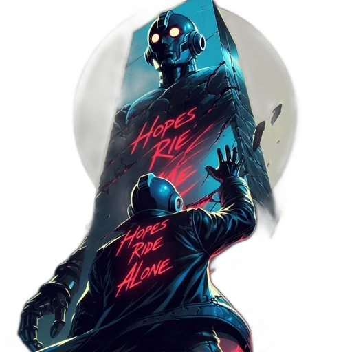 jacket, mask, robot, staff transparent PNG cut-out