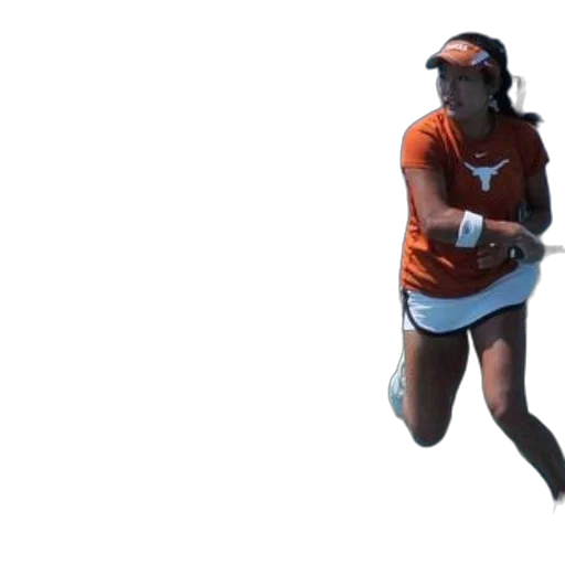 tennis, player, orange, shirt transparent PNG cut-out