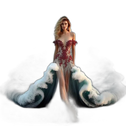dress, dragon, fantasy art, concept art transparent PNG cut-out