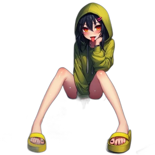 jacket, dress, creature, shoes transparent PNG cut-out