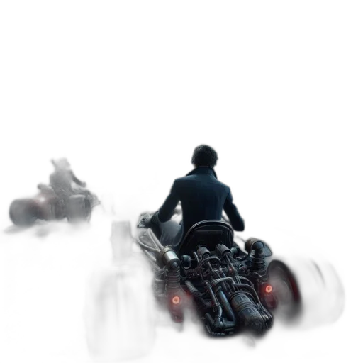 car, weapon, concept art, 3d render transparent PNG cut-out