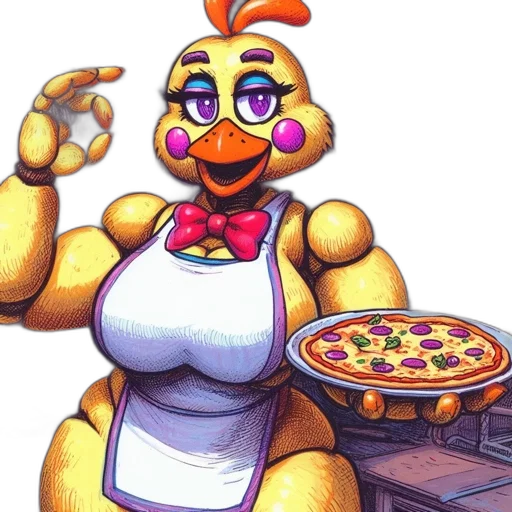 food, robot, pixel art, watercolor transparent PNG cut-out