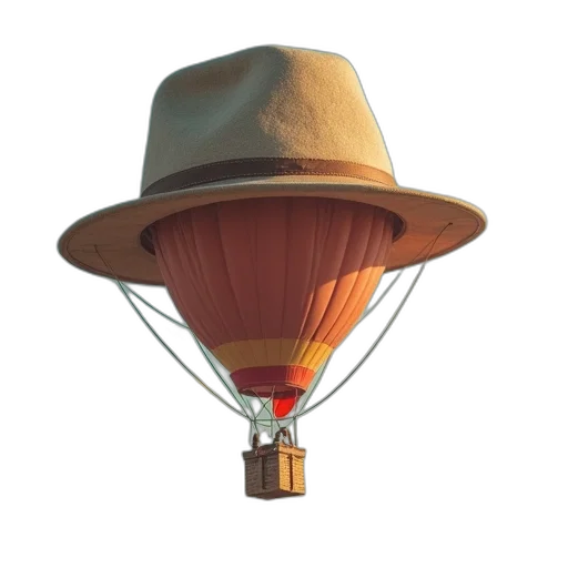 hat, umbrella, mask, staff transparent PNG cut-out
