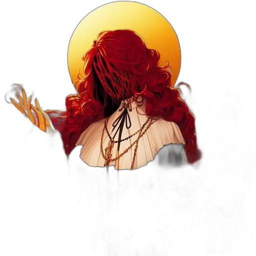 crown, hair, dress, concept art transparent PNG cut-out