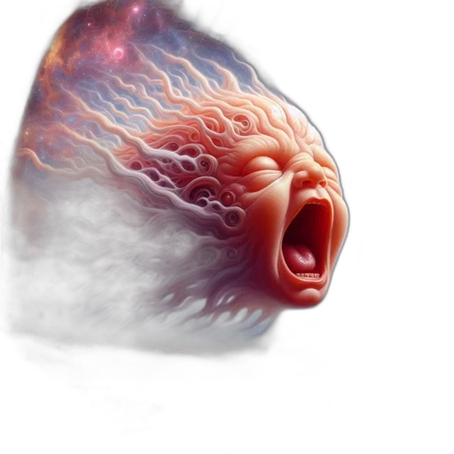 dragon, creature, hair, face transparent PNG cut-out