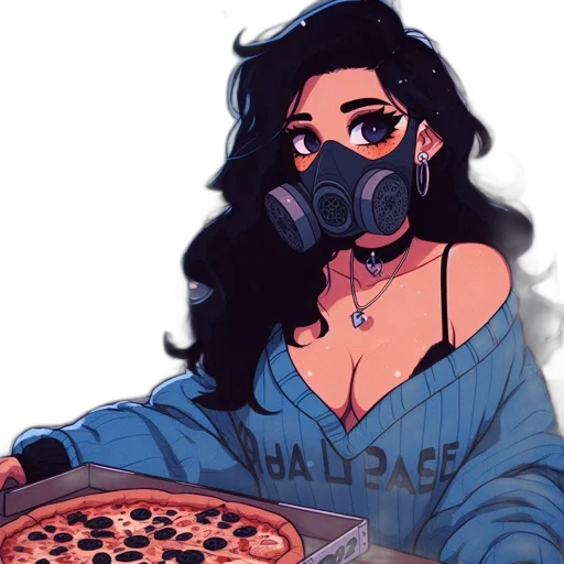 food, cartoon, pixel art, concept art transparent PNG cut-out