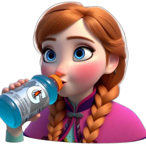 bottle, face, 3d render, concept art transparent PNG cut-out