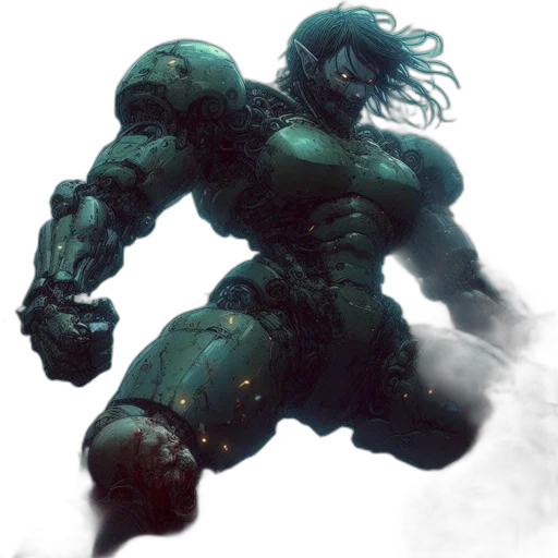 creature, robot, weapon, concept art transparent PNG cut-out