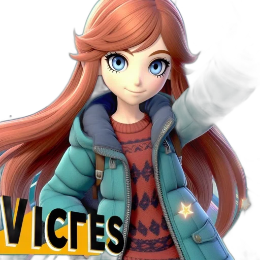 jacket, face, 3d render, concept art transparent PNG cut-out