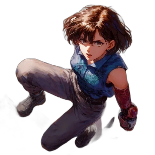face, weapon, concept art, comic book art transparent PNG cut-out
