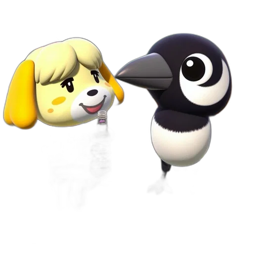 animal, staff, concept art, 3d render transparent PNG cut-out