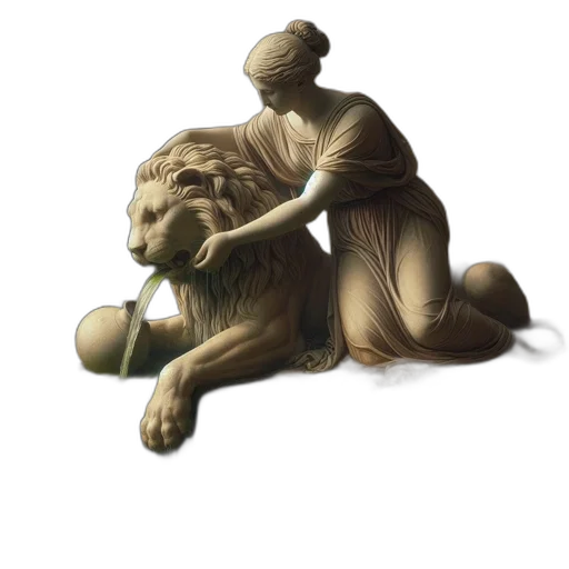 staff, animal, fantasy art, photorealistic transparent PNG cut-out
