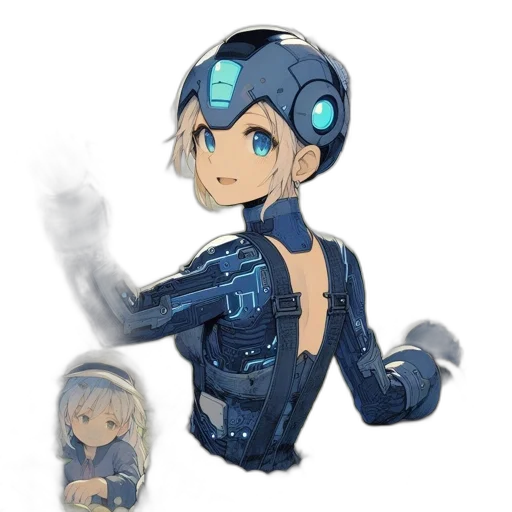 robot, weapon, creature, mask transparent PNG cut-out