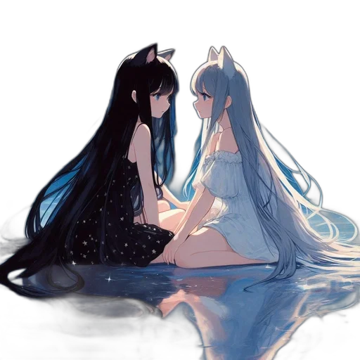 dress, mask, anime, concept art transparent PNG cut-out