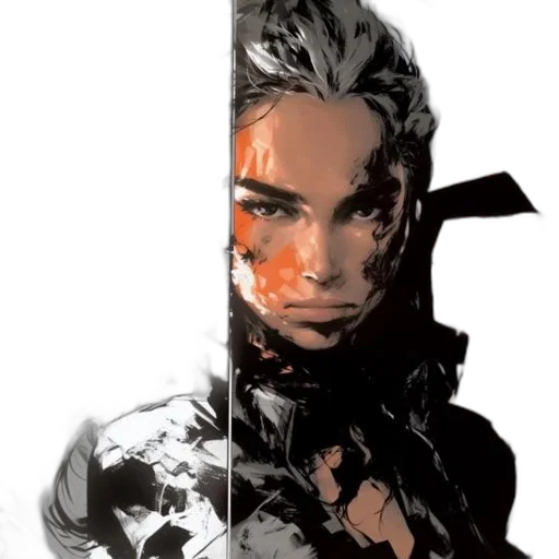 face, weapon, mask, hair transparent PNG cut-out