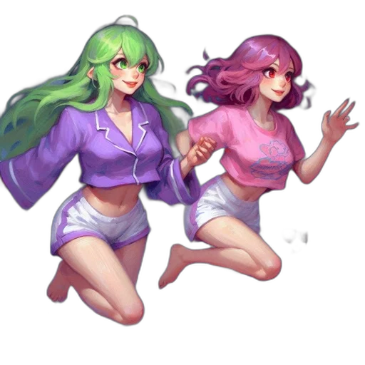 pixel art, concept art, fantasy art, vaporwave transparent PNG cut-out