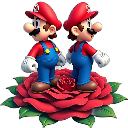 flower, crown, 3d render, pixel art transparent PNG cut-out